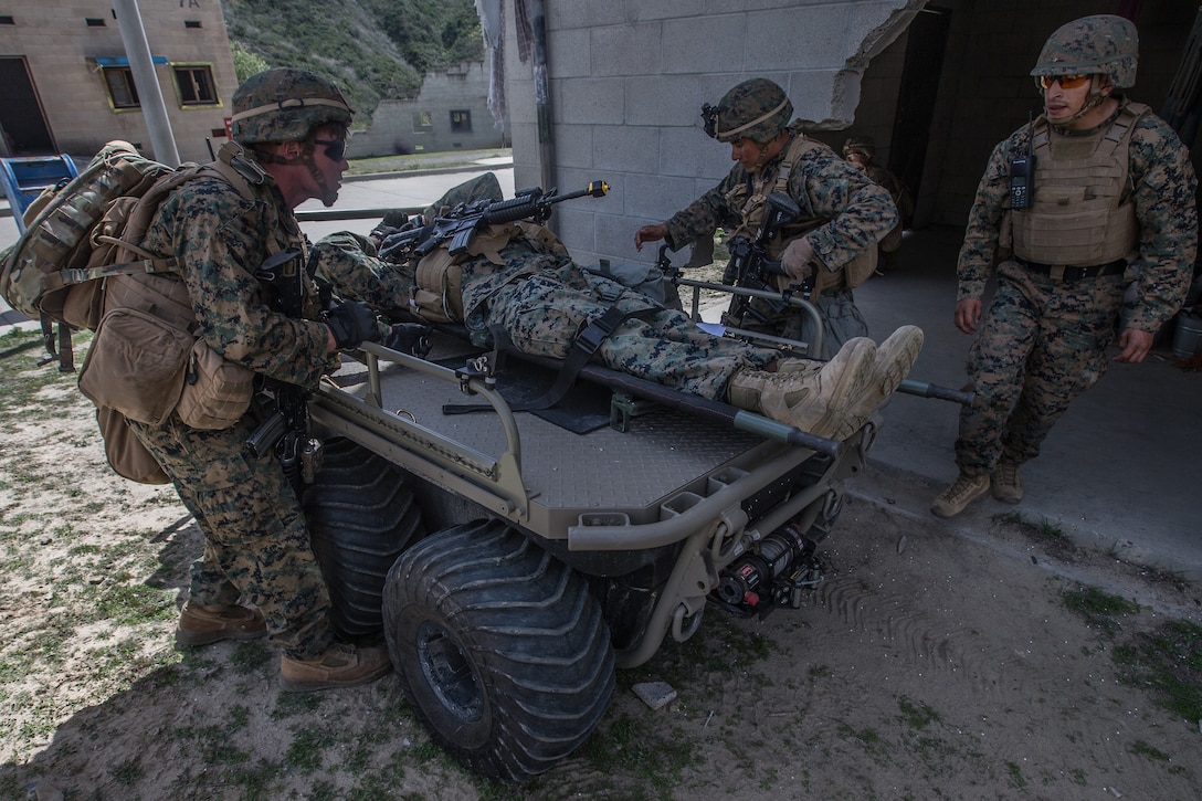 Marines test an unmanned aerial vehicle