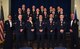 Col. Stacy Jo Huser, 90th Missile Wing commander, and Chief Master Sgt. Kristian Farve, 90th MW command chief, pose for a photo with Airmen Leadership School class 18-D March 28, 2018, on F.E. Warren Air Force Base, Wyo. ALS is a six-week course designed to prepare Airmen to assume supervisory duties as well as instruction in the practice of leadership and followership. Enlisted Airmen must graduate ALS before supervising other Airmen. (U.S. Air Force photo by Airman 1st Class Abbigayle Wagner)