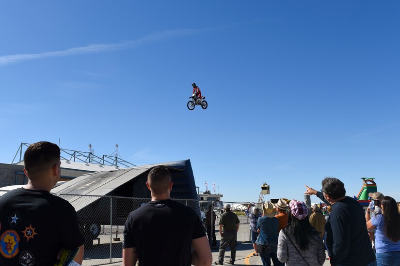 The U.S. Air Force Air Combat Command F-22 Raptor Demonstration Team performs aerial feats for event-goers in Yuma, Az., and Lancaster, Calif., March 18 and March 24-25, 2018.