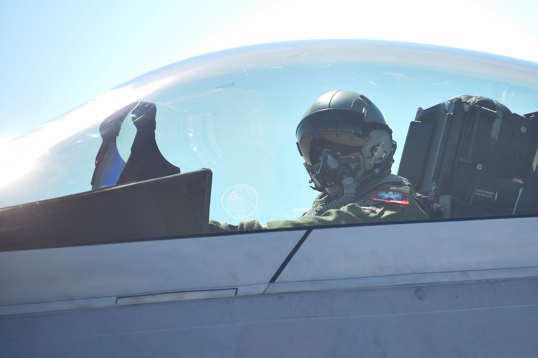 The U.S. Air Force Air Combat Command F-22 Raptor Demonstration Team performs aerial feats for event-goers in Yuma, Az., and Lancaster, Calif., March 18 and March 24-25, 2018.