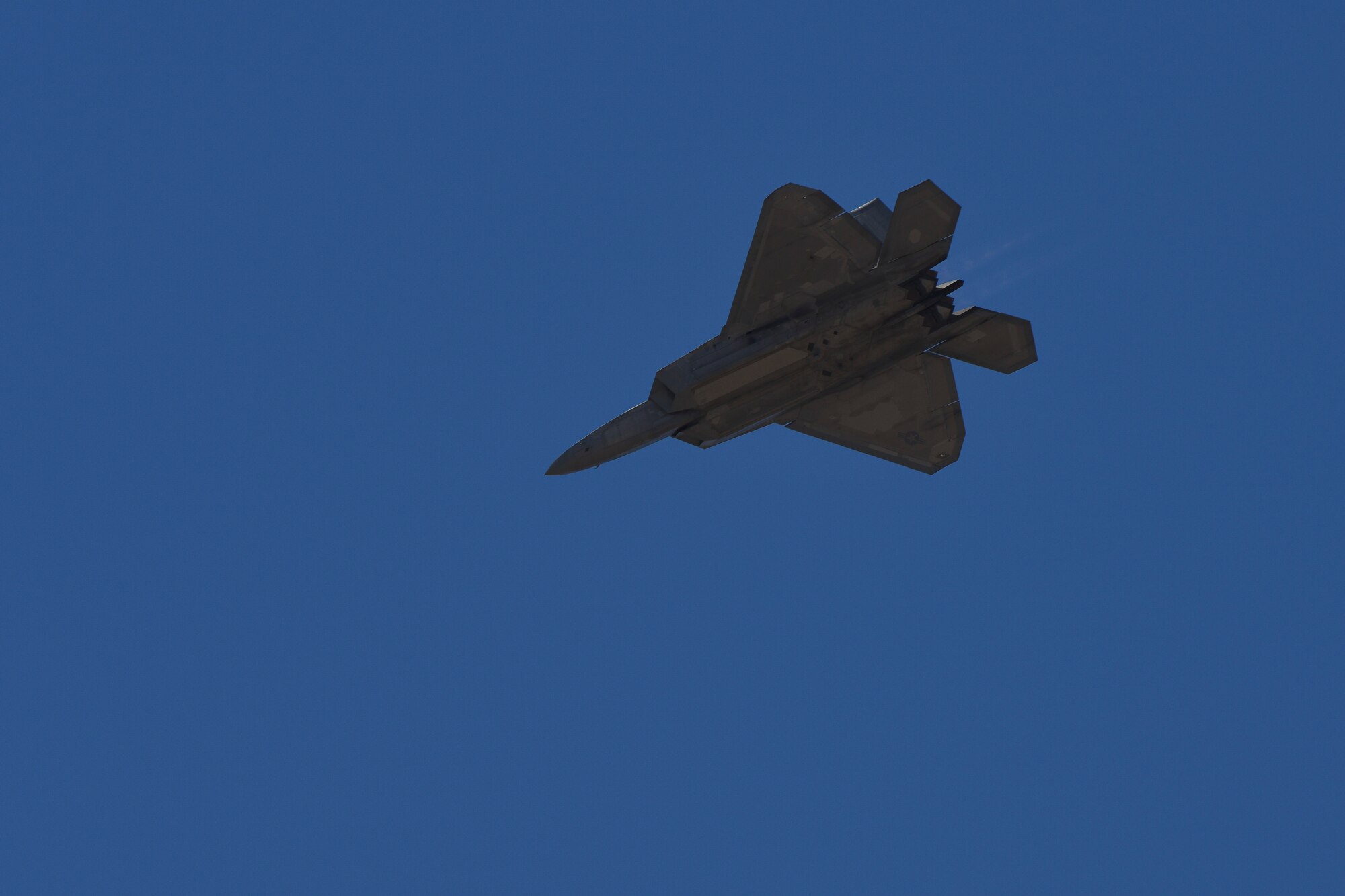 The U.S. Air Force Air Combat Command F-22 Raptor Demonstration Team performs aerial feats for event-goers in Yuma, Az., and Lancaster, Calif., March 18 and March 24-25, 2018.