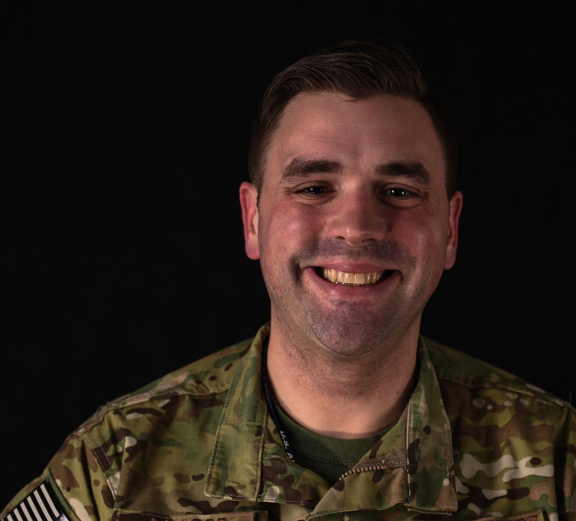U.S. Air Force Master Sgt. Tim Blasco, the 193rd Special Operations Support Squadron intelligence superintendent, Pennsylvania Air National Guard, poses for a portrait.