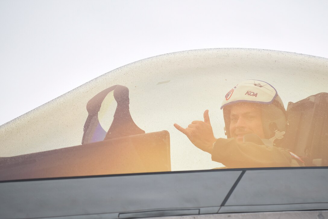 The U.S. Air Force Air Combat Command F-22 Raptor Demonstration Team performs aerial feats for event-goers in Yuma, Az., and Lancaster, Calif., March 18 and March 24-25, 2018.