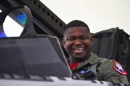 The U.S. Air Force Air Combat Command F-22 Raptor Demonstration Team performs aerial feats for event-goers in Yuma, Az., and Lancaster, Calif., March 18 and March 24-25, 2018.