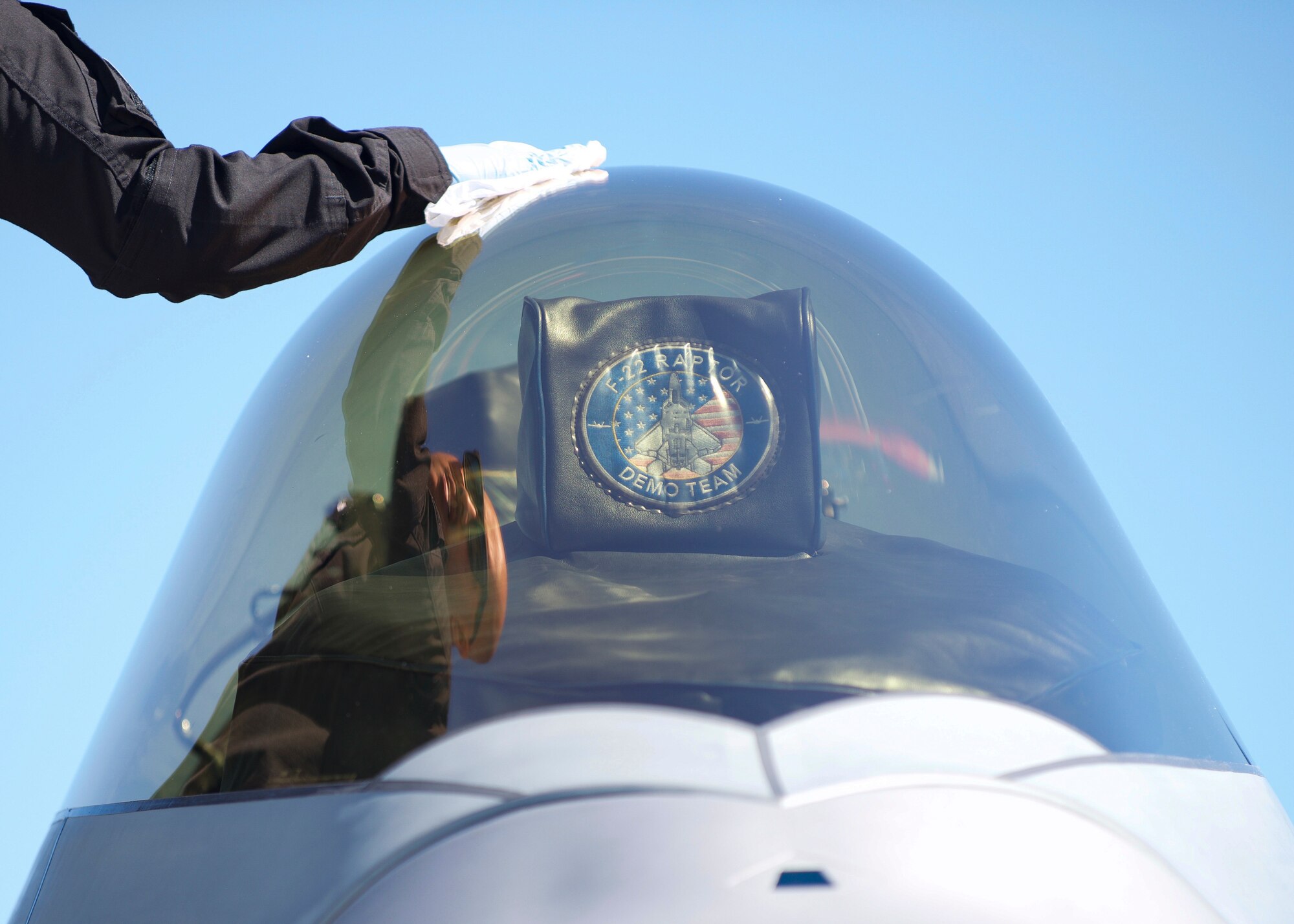 The U.S. Air Force Air Combat Command F-22 Raptor Demonstration Team performs their capabilities for event-goers in Yuma, Arizona and Lancaster California, March 18 and March 24-25, 2018.