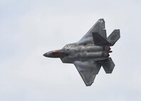 The U.S. Air Force Air Combat Command F-22 Raptor Demonstration Team performs their capabilities for event-goers in Yuma, Arizona and Lancaster California, March 18 and March 24-25, 2018.