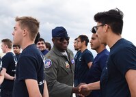 The U.S. Air Force Air Combat Command F-22 Raptor Demonstration Team performs their capabilities for event-goers in Yuma, Arizona and Lancaster California, March 18 and March 24-25, 2018.