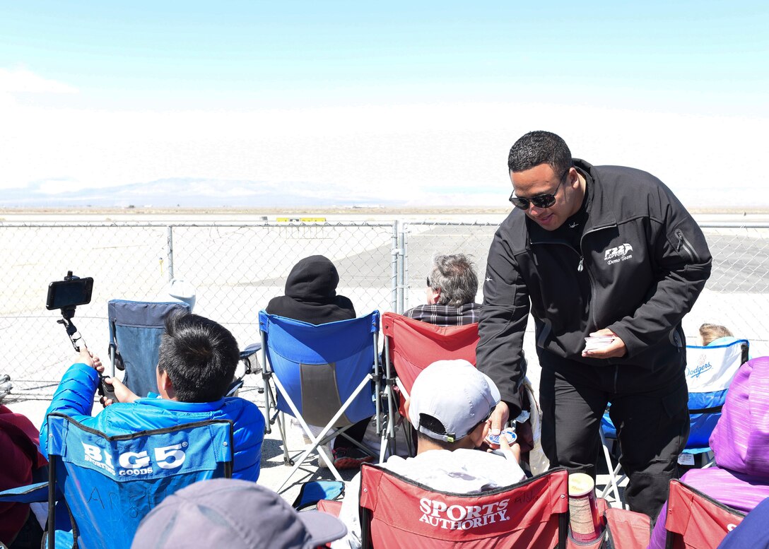 The U.S. Air Force Air Combat Command F-22 Raptor Demonstration Team performs their capabilities for event-goers in Yuma, Arizona and Lancaster California, March 18 and March 24-25, 2018.