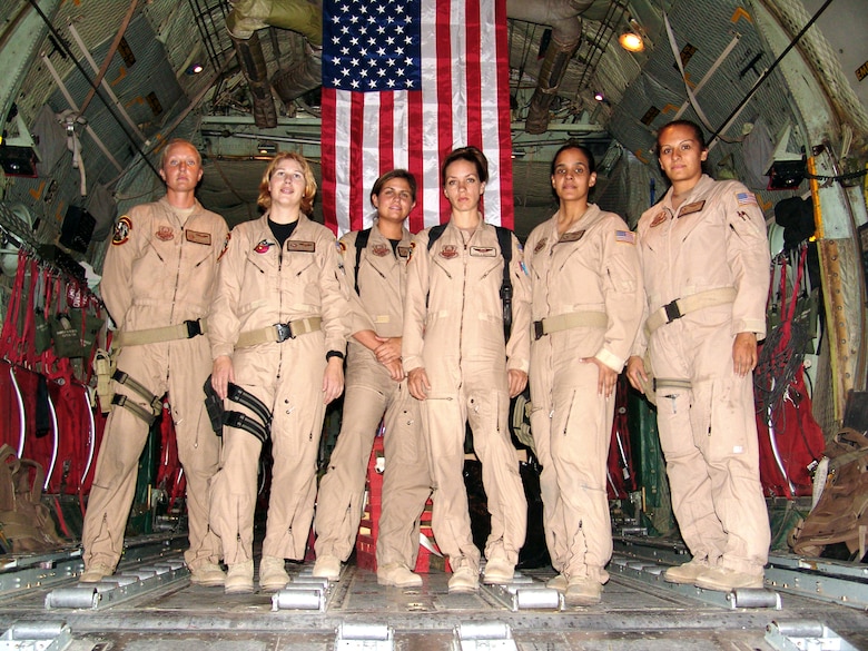 On September 26, 2005, six women assigned to the 737th Expeditionary Airlift Squadron under the 386th Air Expeditionary Wing, made history and became the first all-female C-130 Hercules crew to fly in combat. More than a decade later, a few members of the group reflected on their experience.
