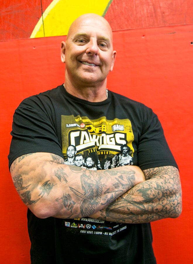 Mark Geletko, retired Marine Corps Sergeants Major, grew up in housing projects surrounded by a large family presence. He developed a strong passion for sports and physical activities at a young age which followed him into his adult years. (U.S. Marine Corps photo by Lance Cpl. Jennessa Davey)