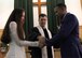 Maj. Bradley Kimble, 14th Flying Training Wing deputy chaplain, marries Master Sgt. Tabitha Flemming, 14th Medical Support Squadron superintendent, Senior Master Sgt. Ashley Flemming, Defense Contract Management Agency, Nov. 15, 2017. The 14th FTW Chapel offers counseling, religious and spiritual programs to help Airmen keep their family and faith healthy.(U.S. Air Force photo by Airman 1st Class Beaux Hebert)