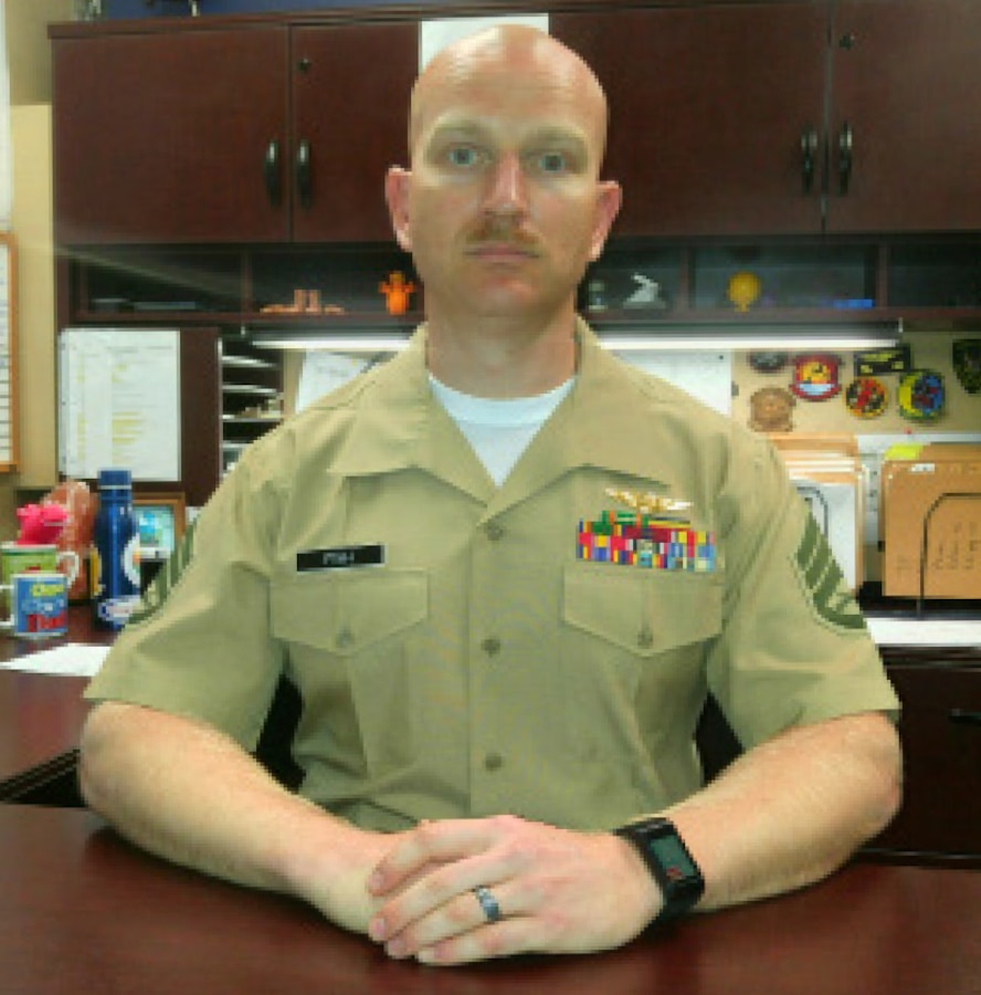 Staff Sgt. Matthew Fish achieves the title of Prior Service Recruiter of the Month for January, 2018.