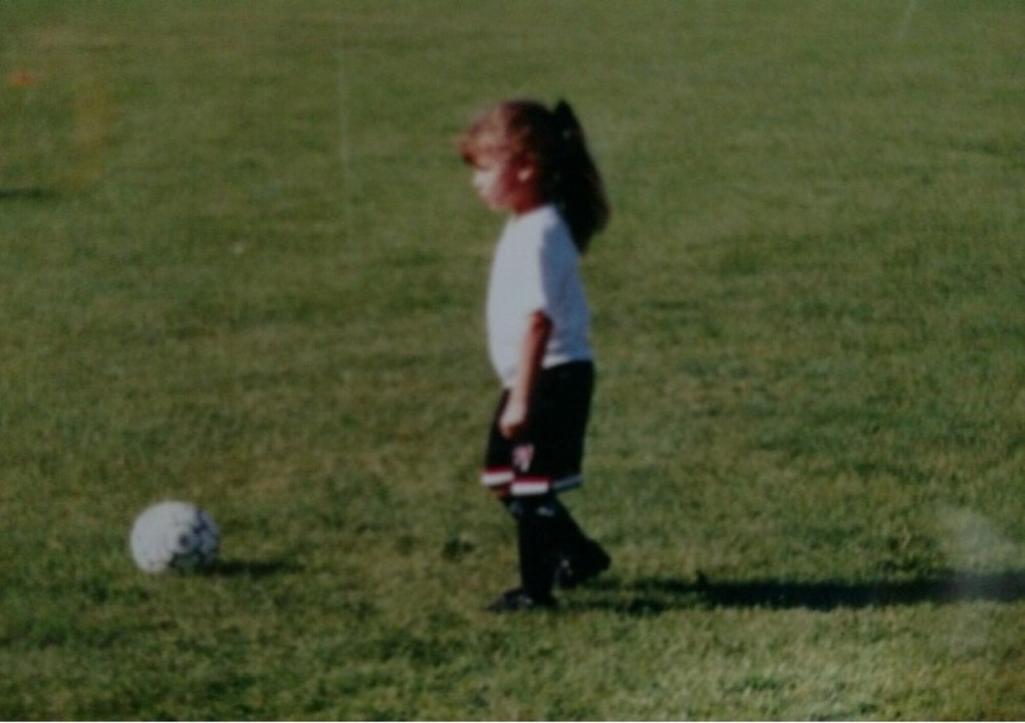 First Lt. Hannah Ferrarini, 14th Force Support Squadron officer in-charge of Career Development played soccer since she was a 6 year old. “People need a purpose, and you’ll find it if you work for something crazy,” said Ferrarini. (Courtesy photo)