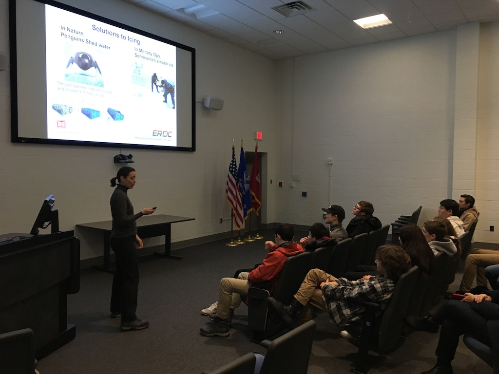 Kimball Union Academy visits Cold Regions Lab