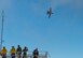 A U.S. Air Force A-10C Thunderbolt II performs a flyover during the annual Heritage Flight Training and Certification Course at Davis-Monthan Air Force Base, Ariz., March 4, 2018. During the course, aircrews practice ground and flight training to enable civilian pilots of historic military aircraft and U.S. Air Force pilots of current fighter aircraft to fly safely in formations together. (U.S. Air Force photo by Airman 1st Class Alexander Cook)