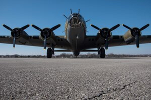 DAYTON, Ohio -- Boeing B-17F Memphis Belle at the National Museum of the United States Air Force on March 10, 2018. (U.S. Air Force photo by Ken LaRock)