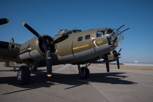 DAYTON, Ohio -- Boeing B-17F Memphis Belle at the National Museum of the United States Air Force on March 10, 2018. (U.S. Air Force photo by Ken LaRock)