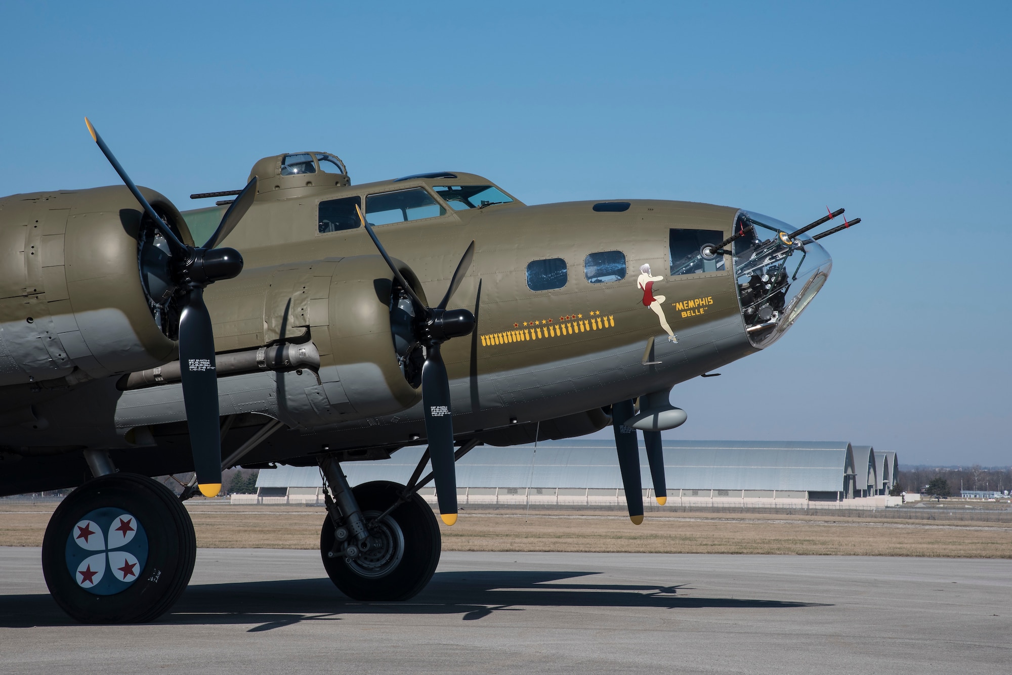 DAYTON, Ohio -- Boeing B-17F Memphis Belle at the National Museum of the United States Air Force on March 10, 2018. (U.S. Air Force photo by Ken LaRock)
