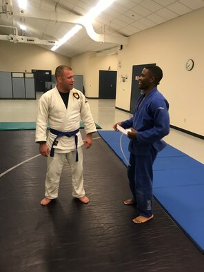 Judo training at March ARB