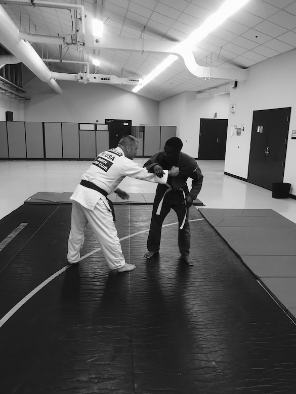 Judo training at March ARB