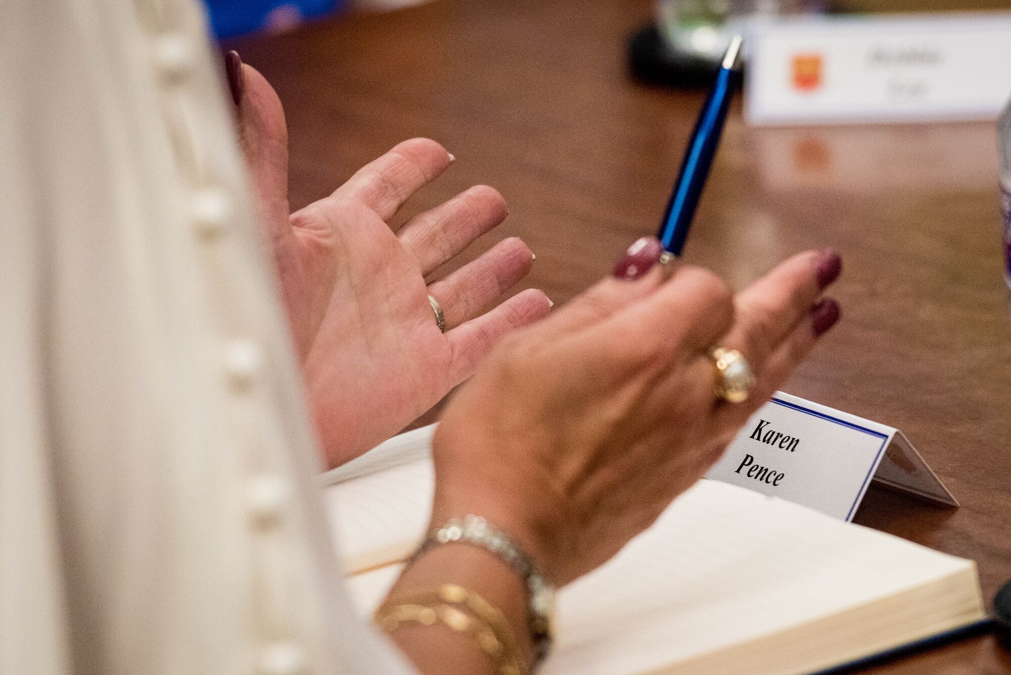 Second Lady Karen Pence speaks to military spouses at Luke AFB