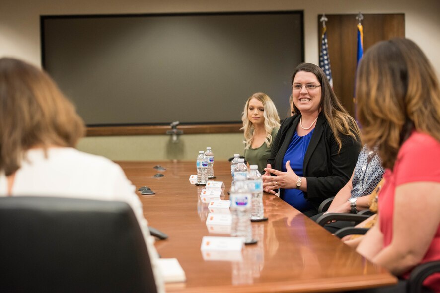 Second Lady Karen Pence speaks to military spouses at Luke AFB