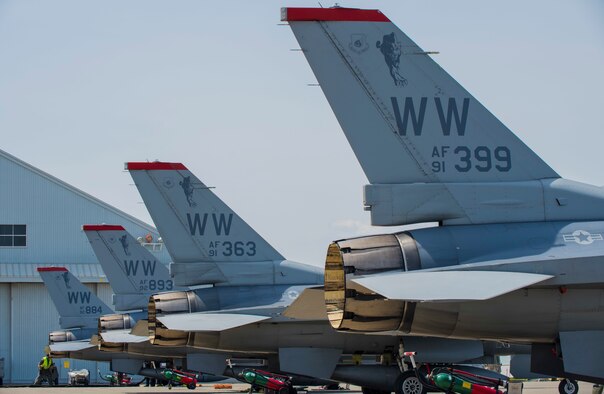 Four Falcons lined up