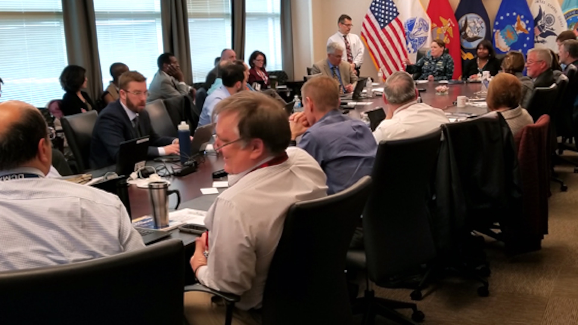 The contract maintenance capability board held a cross capability coordination summit March 19-20, 2018, at the Defense Contract Management Agency headquarters at Fort Lee, Virginia. The summit allowed participants to discuss the Business Capability Framework, which was developed to better capture the agency’s return on investment. (Photo courtesy of Marie Hechsel)