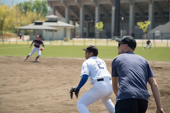 Americans, Japanese compete in softball tournament
