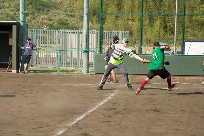 Americans, Japanese compete in softball tournament