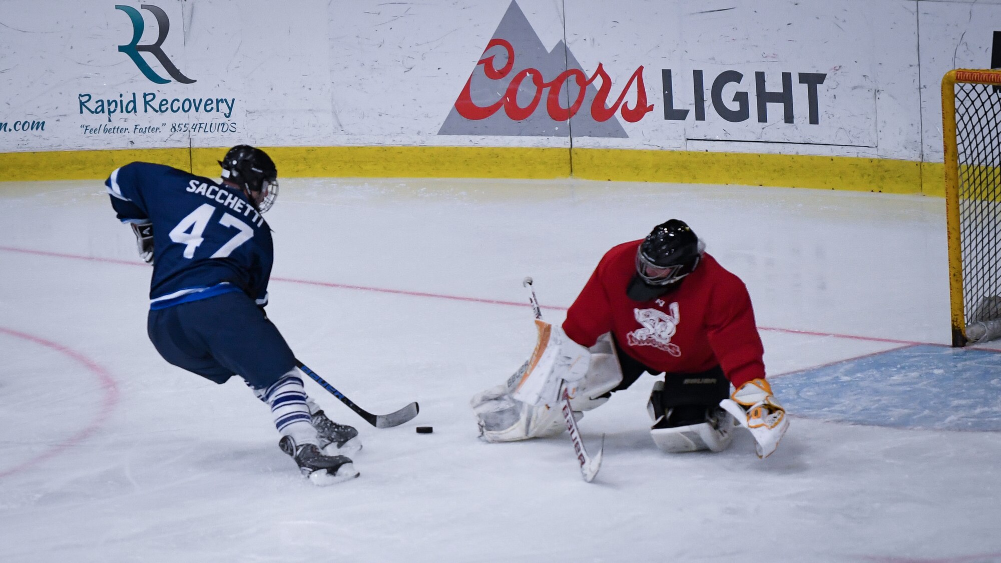 Fly, fight, win: on ice