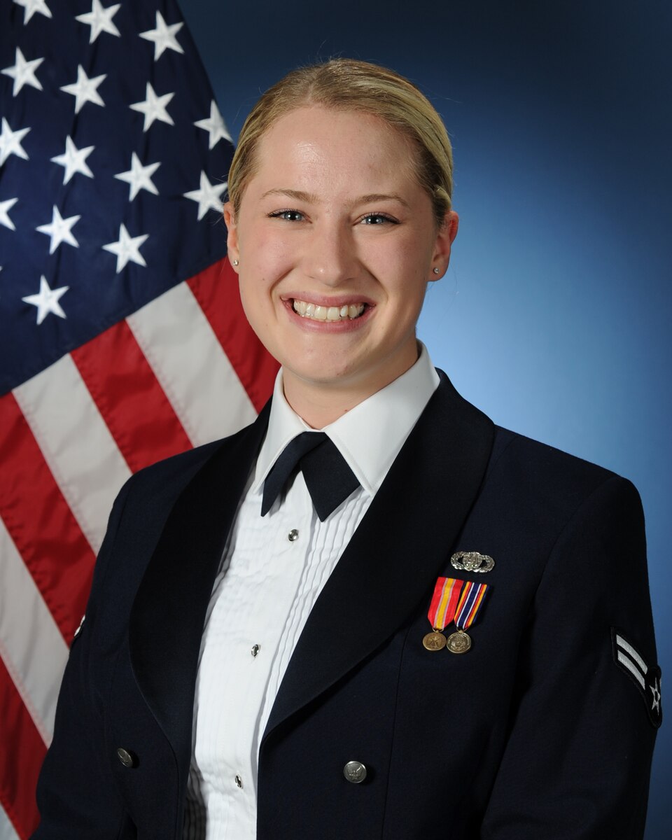 Biograpy photo for A1C Amelia Szymanek, Vocalist with the USAF Band of the West.