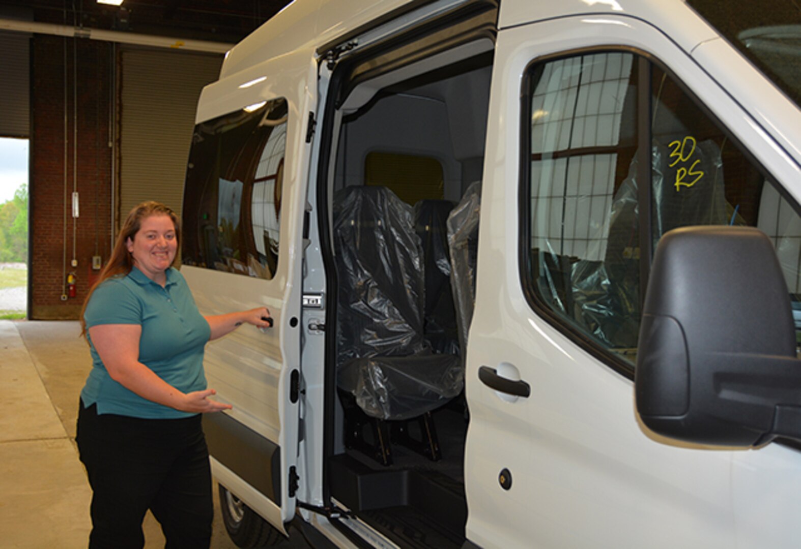 Cutshall shows off new passenger van