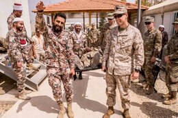 As part of Eager Lion 2018 Religious Affairs staff integration week, members of the U.S. military Chaplains Corps and JordanArmed Forces (JAF) Ifta’a conducted mass casualty (MASCAL) training at the Joint Training Center April 12.

Over 30 U.S. Chaplains, NCOs, medics and JAF Imams demonstrated a collective interest in sharing tactics, techniques, and procedures during MASCAL operations. Together they focused on identifying and integrating best ministry practices in disaster response operations during simulated MASCAL scenarios. This bilateral cooperation enhanced interoperability in providing the best spiritual care to wounded in a controlled chaotic environment.