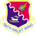 156th Airlift Wing shield