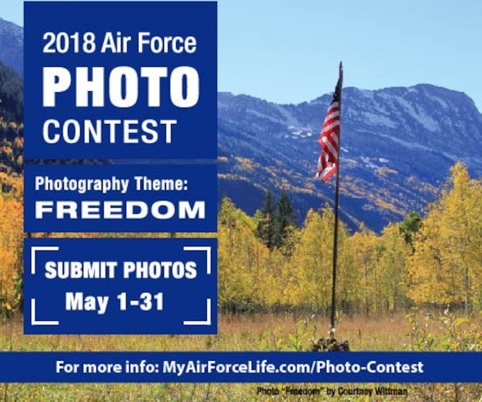 2018 photo contest theme "Freedom"