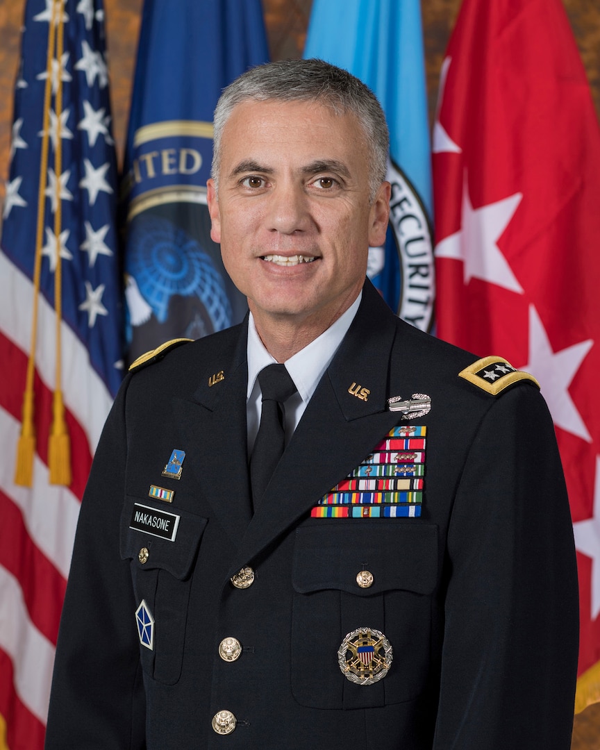 Bio photo for Army Gen. Paul Nakasone, commander of U.S. Cyber Command, director of the National Security Agency, and chief of the Central Security Service.