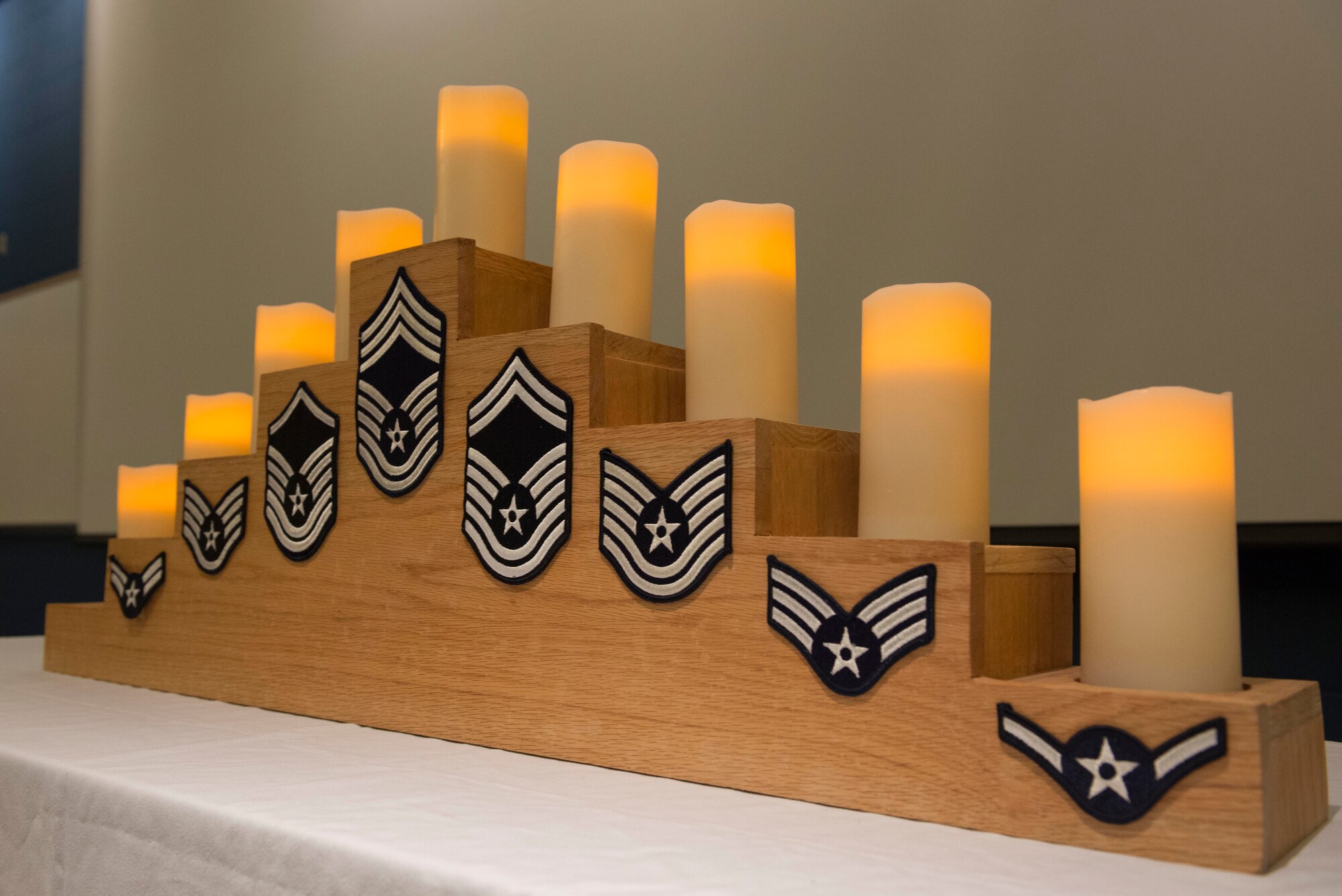 The 934th Airlift Wing held a promotion recognition ceremony at Minneapolis-St. Paul Air Reserve Station, Minn., May. 5, 2018. The ceremony is a time honored tradition commemorating Airmen who have been promoted to a new tier of the enlisted ranks, signifying the levels of accomplishment each inductee has achieved in their Air Force career. (U.S. Air Force Photo by Tech. Sgt. Amber E. N. Jacobs)