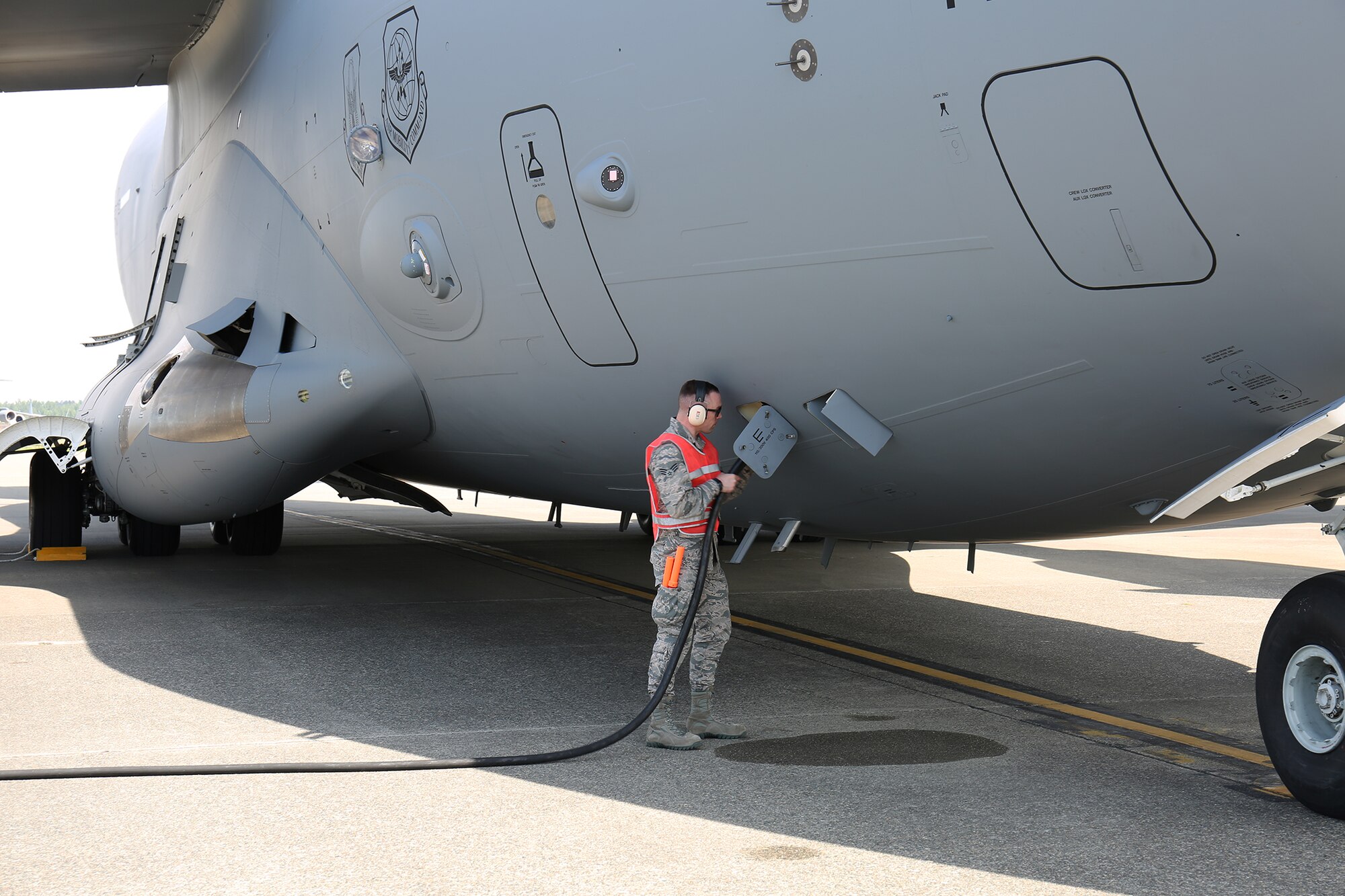 Senior Airman catches aircraft