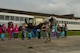 Various 52nd Fighter Wing squadrons invited students to experience a simulation of what their parents go through before deploying.