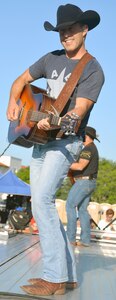 Country music star Aaron Watson entertains the crowd May 6 at Joint Base San Antonio-Fort Sam Houston during the Military Appreciation Weekend celebration May 5-6. Thousands of resident of San Antonio and surrounding communities took advantage of the great weather to enjoy live music, rides, arts and crafts, military demonstration teams, historic tours, a polo match, live music and fireworks.