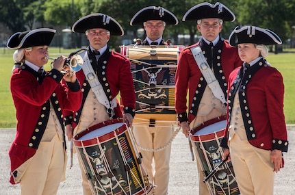 Members of the Army Fife and Drum Corps perform May 5 at MacArthur Parade Field at Joint Base San Antonio-Fort Sam Houston during the Military Appreciation Weekend celebration May 5-6.