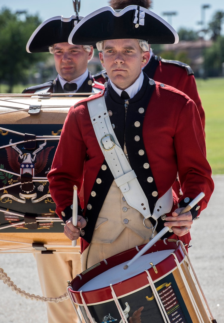 A member of the Army Fife and Drum Corps performs May 5 at MacArthur Parade Field at Joint Base San Antonio-Fort Sam Houston during the Military Appreciation Weekend celebration May 5-6.
