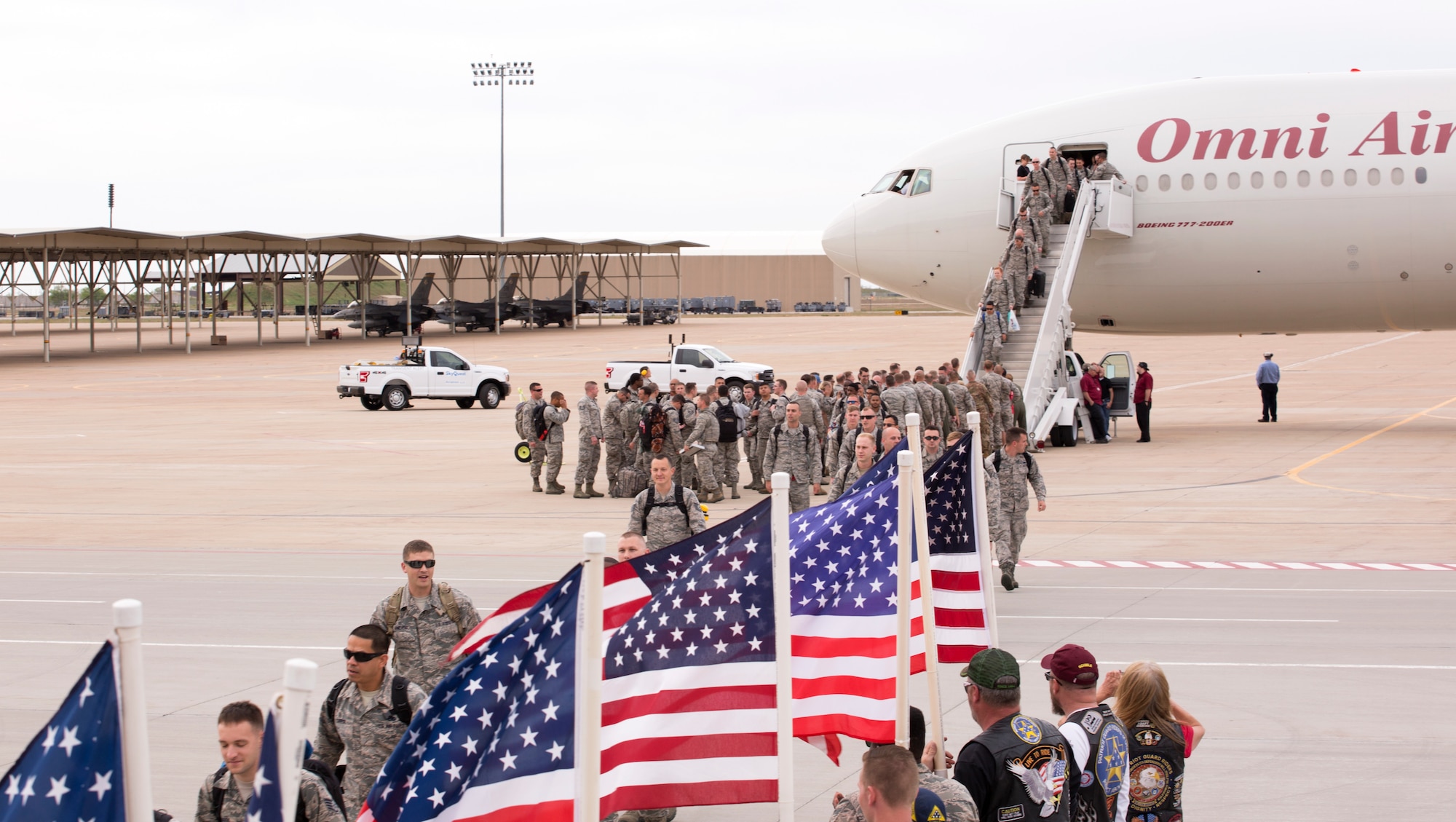 Airmen from the active duty 388th Fighter Wing and Reserve 419th Fighter Wing return to Hill Air Force Base, Utah
