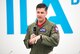 Capt. Andrew “Dojo” Olson, F-35 Heritage Flight Team commander and pilot, speaks to the media at a press conference during the 2018 Berlin Air and Trade Show at the Berlin Schönefeld Airport in Berlin, April 26, 2018. During the conference, Olson shared his experience of flying the F-35A Lightning II and answered questions from various media outlets.