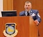 655th Intelligence, Surveillance and Reconnaissance Unit Training Manager and Unit Deployment Manager Master Sgt. Todd Cook talks about the highlights of his career during his retirement ceremony, here, April 21, 2018. Cook retired after 23 years of service, thanking all those who helped put him in a position to succeed. (U.S. Air Force photo/2nd Lt. Weston Woodward)