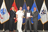 IMAGE: Jeff Allen is presented the Navy Meritorious Civilian Service Award at Naval Surface Warfare Center Dahlgren Division's annual awards ceremony, Apr. 26 at the Fredericksburg Expo and Conference Center