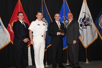 IMAGE: Patrick Freemyers is presented the John Adolphus Dahlgren Award at Naval Surface Warfare Center Dahlgren Division's annual awards ceremony, Apr. 26 at the Fredericksburg Expo and Conference Center.

The Dahlgren Award is named for Rear Adm. John A. Dahlgren – who is considered the "Father of Modern Naval Ordnance" - and honors individuals with significant achievement in science, engineering or management.