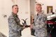 Before his peers, Senior Master Sergeant Steven Gonsalves, 301st Logistics Readiness Squadron superintendent, receives the 301st Fighter Wing Senior Non-Commissioned Officer of the Year award from Col. Gregory Jones, 301st Fighter Wing commander, at Naval Air Station Fort Worth Joint Reserve Base, Texas May 6, 2018. The wing’s annual award winners are among the best of the best and standout examples of Reserve Citizen Airmen. (U.S. Air Force photo by Master Sgt. Joshua Woods)