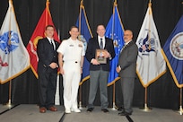 IMAGE: William Bradshaw is presented the Award of Excellence for Systems Engineering and Integration at Naval Surface Warfare Center Dahlgren Division's annual awards ceremony, Apr. 26 at the Fredericksburg Expo and Conference Center.

The Award of Excellence for Systems Engineering and Integration was established to recognize individuals who have made a notable and significant impact to NSWCDD through their outstanding performance in systems engineering and integration.